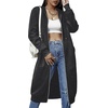 image:imageZeagoo Womens Zip Up Hoodies Oversized Fleece Long Tunic Sweatshirts Casual Long Sleeve 2026 Fall Hoodie Jacket CoatDark Grey