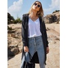 image:imageZeagoo Womens Zip Up Hoodies Oversized Fleece Long Tunic Sweatshirts Casual Long Sleeve 2026 Fall Hoodie Jacket CoatDark Grey