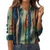 image:imageZeagoo Womens Button Down Shirt Long Sleeve Blouse Business Work Tops Dressy Casual Floral Printed Outfits with PocketCx289