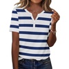 image:imageZeagoo Womens Summer Tops Casual Short Sleeve V Neck Shirts Business Dressy Work BlousesTz290