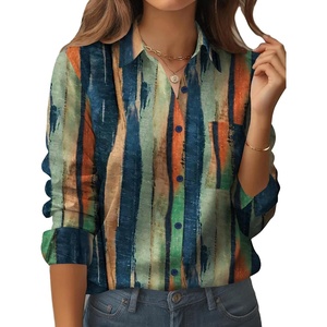 image:imageZeagoo Womens Button Down Shirt Long Sleeve Blouse Business Work Tops Dressy Casual Floral Printed Outfits with PocketCx289