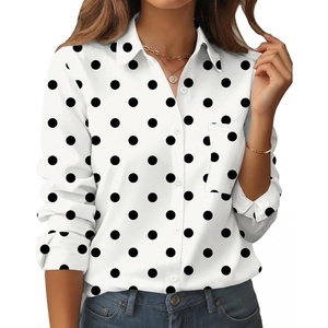 image:imageZeagoo Womens Button Down Shirt Long Sleeve Blouse Business Work Tops Dressy Casual Floral Printed Outfits with PocketJh592