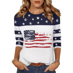 image:imageZeagoo Womens Casual 34 Sleeve TShirts Round Neck Cute Tunic Tops Basic Tees Blouses Business Work Tee TopFlaggq39