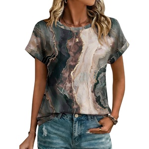 image:imageZeagoo Womens Tops Short Sleeve Cute Summer Blouses Crew Neck Dressy Casual T Shirts Work Clothes S2XLCx278multicolored