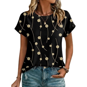 image:imageZeagoo Womens Tops Short Sleeve Cute Summer Blouses Crew Neck Dressy Casual T Shirts Work Clothes S2XLJh601black