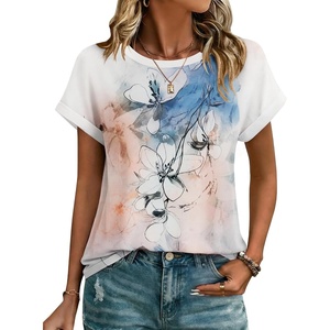 image:imageZeagoo Womens Tops Short Sleeve Cute Summer Blouses Crew Neck Dressy Casual T Shirts Work Clothes S2XLSf311pattern