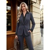 image:imageWomens Button Down Shirt Classic Fit Dress Shirt Work Business Casual Long Sleeve Blouse TopsAblack