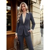 image:imageWomens Button Down Shirt Classic Fit Dress Shirt Work Business Casual Long Sleeve Blouse TopsBeige Khaki