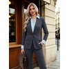 image:imageWomens Button Down Shirt Classic Fit Dress Shirt Work Business Casual Long Sleeve Blouse TopsLight Blue
