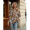 image:imageWomens Button Down Shirt Classic Fit Dress Shirt Work Business Casual Long Sleeve Blouse TopsMulticolor Print