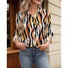image:imageWomens Button Down Shirt Classic Fit Dress Shirt Work Business Casual Long Sleeve Blouse TopsMulticolor Print