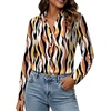 image:imageWomens Button Down Shirt Classic Fit Dress Shirt Work Business Casual Long Sleeve Blouse TopsMulticolor Print