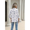 image:imageZeagoo Button Down Shirts for Women 34 Length Sleeve Work Tops V Neck Shirts Dressy Casual Business Blouses with PocketJh599