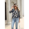 image:imageZeagoo Button Down Shirts for Women 34 Length Sleeve Work Tops V Neck Shirts Dressy Casual Business Blouses with PocketZr220