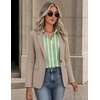 image:imageZeagoo Button Down Shirts for Women Long Sleeve Tops Striped Solid Blouses  Collared V Neck Shirts Button Up Shirt Dressy Casual Blouses Cute Summer Fall Fashion Clothes Office Work Tops Spring OutfitsGreen Stripedtz405