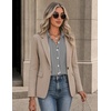 image:imageZeagoo Button Down Shirts for Women Long Sleeve Tops Striped Solid Blouses  Collared V Neck Shirts Button Up Shirt Dressy Casual Blouses Cute Summer Fall Fashion Clothes Office Work Tops Spring OutfitsBlack Stripedtz285