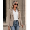 image:imageZeagoo Button Down Shirts for Women Long Sleeve Tops Striped Solid Blouses  Collared V Neck Shirts Button Up Shirt Dressy Casual Blouses Cute Summer Fall Fashion Clothes Office Work Tops Spring OutfitsWhite