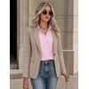 image:imageZeagoo Button Down Shirts for Women Long Sleeve Tops Striped Solid Blouses  Collared V Neck Shirts Button Up Shirt Dressy Casual Blouses Cute Summer Fall Fashion Clothes Office Work Tops Spring OutfitsPink Stripedtw338