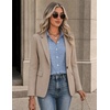 image:imageZeagoo Button Down Shirts for Women Long Sleeve Tops Striped Solid Blouses  Collared V Neck Shirts Button Up Shirt Dressy Casual Blouses Cute Summer Fall Fashion Clothes Office Work Tops Spring OutfitsBlue Stripedtz273