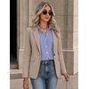 image:imageZeagoo Button Down Shirts for Women Long Sleeve Tops Striped Solid Blouses  Collared V Neck Shirts Button Up Shirt Dressy Casual Blouses Cute Summer Fall Fashion Clothes Office Work Tops Spring OutfitsBlue Stripedtw221