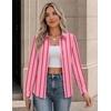 image:imageZeagoo Button Down Shirts for Women Long Sleeve Tops Striped Solid Blouses  Collared V Neck Shirts Button Up Shirt Dressy Casual Blouses Cute Summer Fall Fashion Clothes Office Work Tops Spring OutfitsPink Stripedtz407