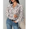 image:imageZeagoo Women Button Down Shirts Lantern Long Sleeve Tops Business Casual Chiffon Blouses Trendy Work ClothesAn443apricot