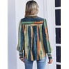 image:imageZeagoo Women Button Down Shirts Lantern Long Sleeve Tops Business Casual Chiffon Blouses Trendy Work ClothesCx289multicolored