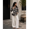 image:imageZeagoo Women Button Down Shirts Lantern Long Sleeve Tops Business Casual Chiffon Blouses Trendy Work ClothesCx312