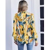 image:imageZeagoo Women Button Down Shirts Lantern Long Sleeve Tops Business Casual Chiffon Blouses Trendy Work ClothesJh579multicolored