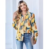 image:imageZeagoo Women Button Down Shirts Lantern Long Sleeve Tops Business Casual Chiffon Blouses Trendy Work ClothesJh579multicolored