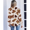 image:imageZeagoo Women Button Down Shirts Lantern Long Sleeve Tops Business Casual Chiffon Blouses Trendy Work ClothesJh587