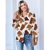 image:imageZeagoo Women Button Down Shirts Lantern Long Sleeve Tops Business Casual Chiffon Blouses Trendy Work ClothesJh587