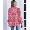 image:imageZeagoo Women Button Down Shirts Lantern Long Sleeve Tops Business Casual Chiffon Blouses Trendy Work ClothesMz750boho