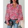 image:imageZeagoo Women Button Down Shirts Lantern Long Sleeve Tops Business Casual Chiffon Blouses Trendy Work ClothesMz750boho