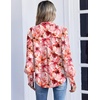 image:imageZeagoo Women Button Down Shirts Lantern Long Sleeve Tops Business Casual Chiffon Blouses Trendy Work ClothesWf97pink