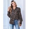 image:imageZeagoo Women Button Down Shirts Lantern Long Sleeve Tops Business Casual Chiffon Blouses Trendy Work ClothesXh532black