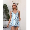 image:imageZeagoo Womens Flowy Tank Tops Spaghetti Strap V Neck Camisole Dressy Casual Summer Loose Fit Sleeveless ShirtsCx329