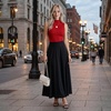 image:imageZeagoo Womens Sleeveless Mock Turtleneck Tank Tops Ribbed Lettuce Trim Tops Basic Slim Fit Shirts Casual Summer Clothes 2026Red