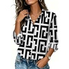 Black White Geometric Print