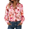 image:imageZeagoo Women Button Down Shirts Lantern Long Sleeve Tops Business Casual Chiffon Blouses Trendy Work ClothesWf97pink