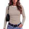 Brown White Stripe