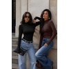 image:imageZeagoo Women Fall Clothes 3 Pack Long Sleeve Shirts Slim Fit Mock Neck TopsBlackwhitebrown