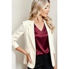 image:imageZeagoo Womens Satin Tops Dressy Casual V Neck Tee Silk Shirts Short Sleeve Tshirts Quiet Luxury Clothes Wine Red
