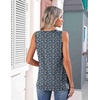 image:imageZeagoo Womens Tank Tops 2026 Summer Pleated Scoop Neck Sleeveless Lace Crochet Boho Tops Dressy Casual Loose Fit BlousesBlue Pink Green Black Flower