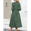 image:imageZeagoo 34 Sleeve Womens Dress Casual Flowy ALine Midi Tshirt Dresses with Pockets Crewneck Vocation Boho Beach SundressXh527