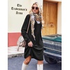 image:imageZeagoo Fall Dresses for Women Long Sleeve Casual Pleated V Neck Dress 2026 A Line Tunic DressAblack
