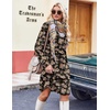image:imageZeagoo Fall Dresses for Women Long Sleeve Casual Pleated V Neck Dress 2026 A Line Tunic DressBlack Floral 02