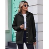 image:imageZeagoo Hoodie for Women Oversized Hooded Sweatshirt Button Hoodies With Pockets Comfy Fleece Jackets 2026 Fashion S3XLBlack