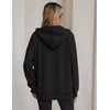 image:imageZeagoo Hoodie for Women Oversized Hooded Sweatshirt Button Hoodies With Pockets Comfy Fleece Jackets 2026 Fashion S3XLBlack