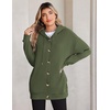 image:imageZeagoo Hoodie for Women Oversized Hooded Sweatshirt Button Hoodies With Pockets Comfy Fleece Jackets 2026 Fashion S3XLGreen